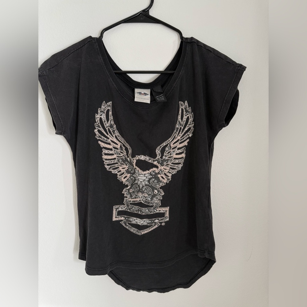 Harley-Davidson Women's Black Graphic Tee